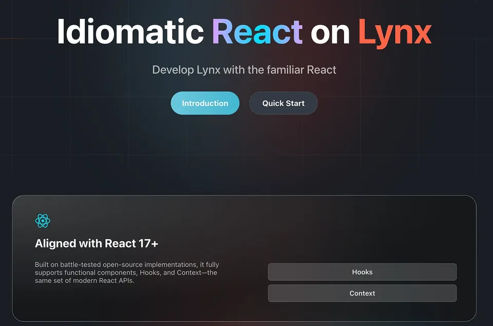 Idiomatic React on Lynx